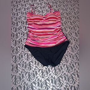 Colorful Krista Striped One Piece Swimsuit